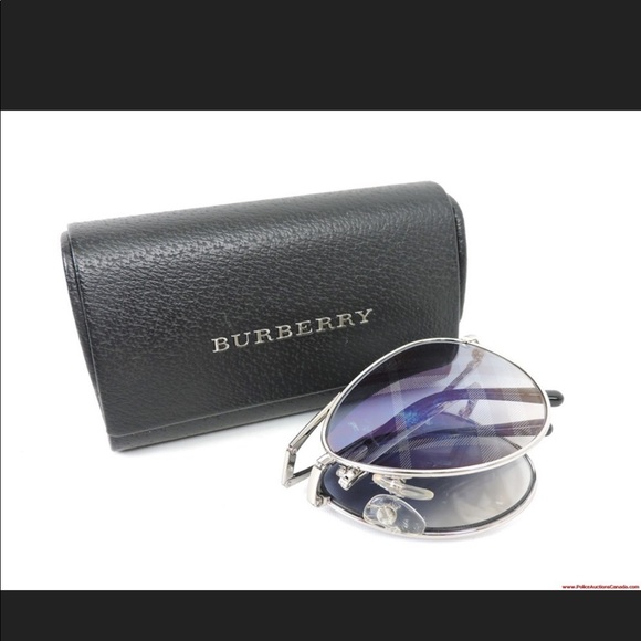 Authentic Burberry Aviator Foldable Sunglasses - Picture 5 of 5